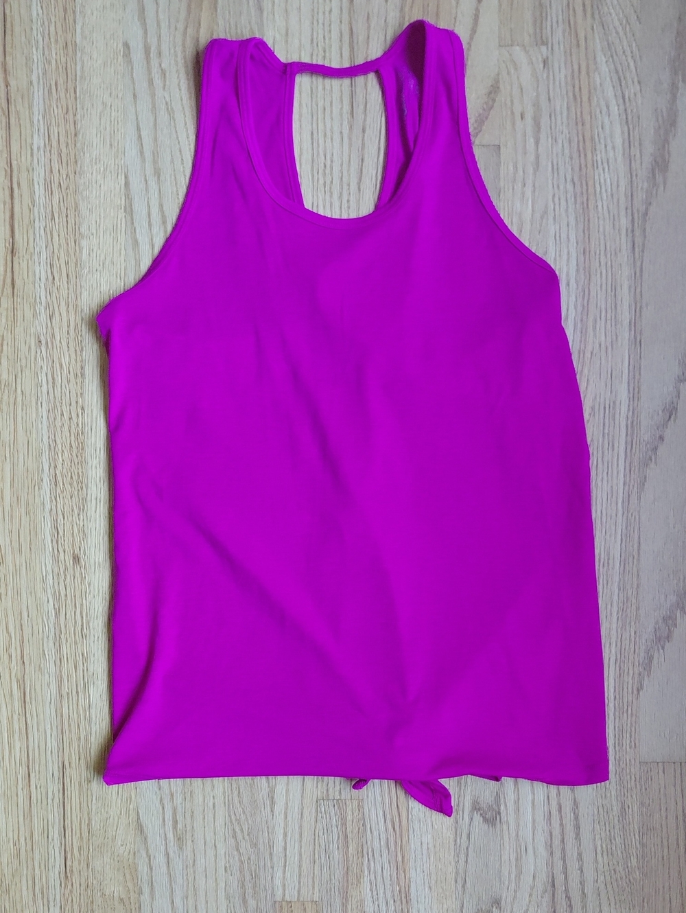 Athleta Bright Fuchsia Racerback Tank with Back Tie